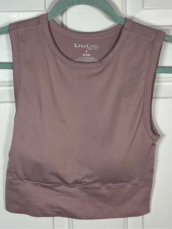 bebe Tops - bebe Sleeveless Crop Tank Top - Mauve
